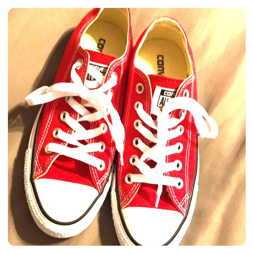 Brand new Red Converse sneakers